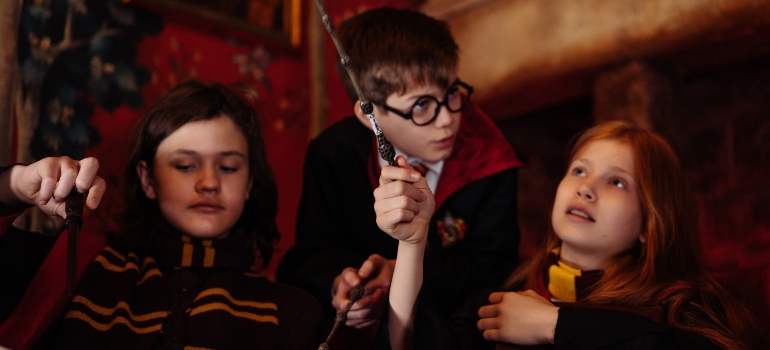 Kids dressed up as Harry Potter characters