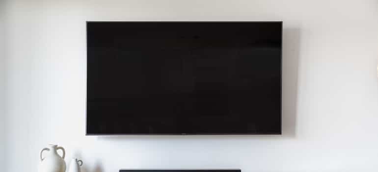 Picture of a wall-mounted TV