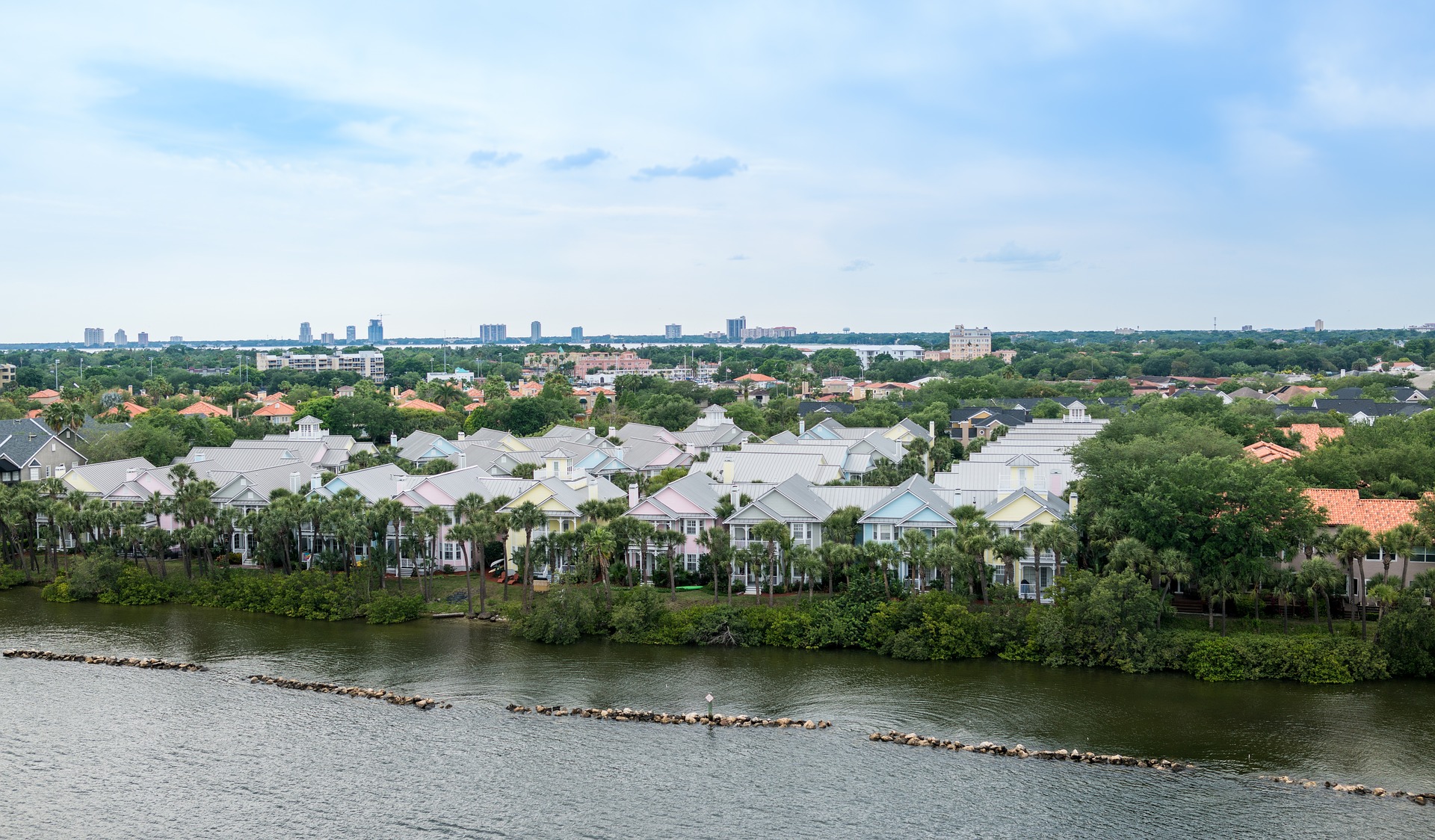 Tampa coastal residential area