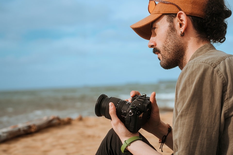 a man taking photos