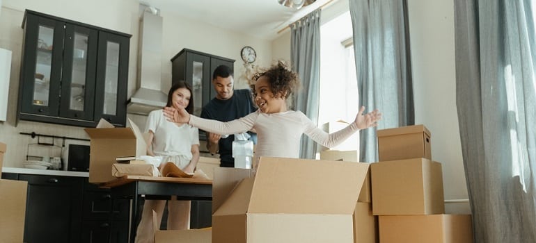 a family moving