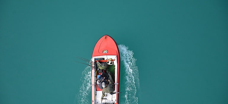 boat of a someone who knows all the fishing spots in Tampa